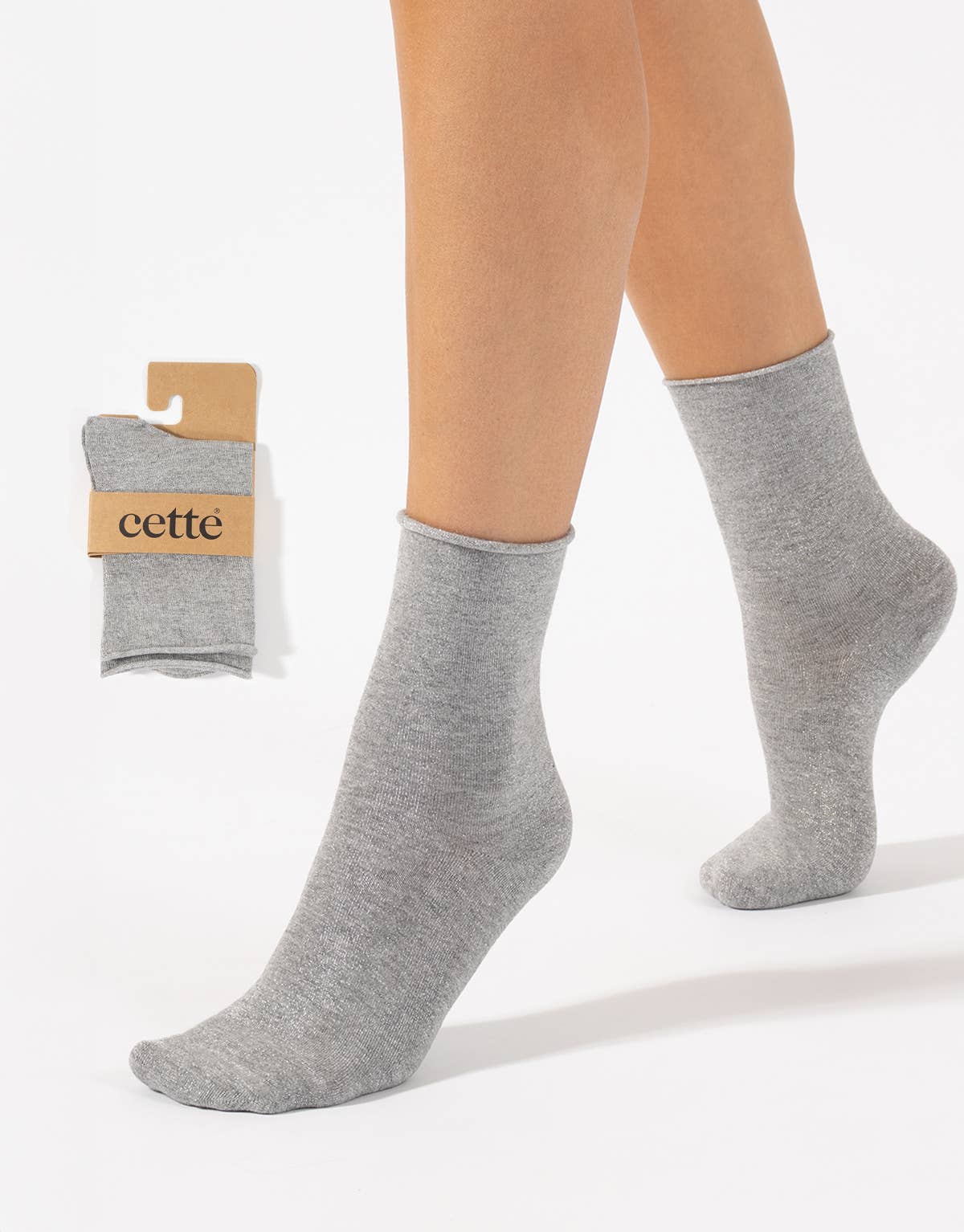 Shiny Socks Glitter Women Ankle Socks Gift Made in Italy