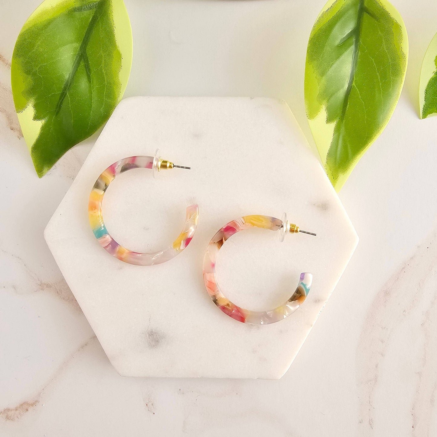 Camy Hoops - Mosaic // Summer Spring Jewelry Earrings
