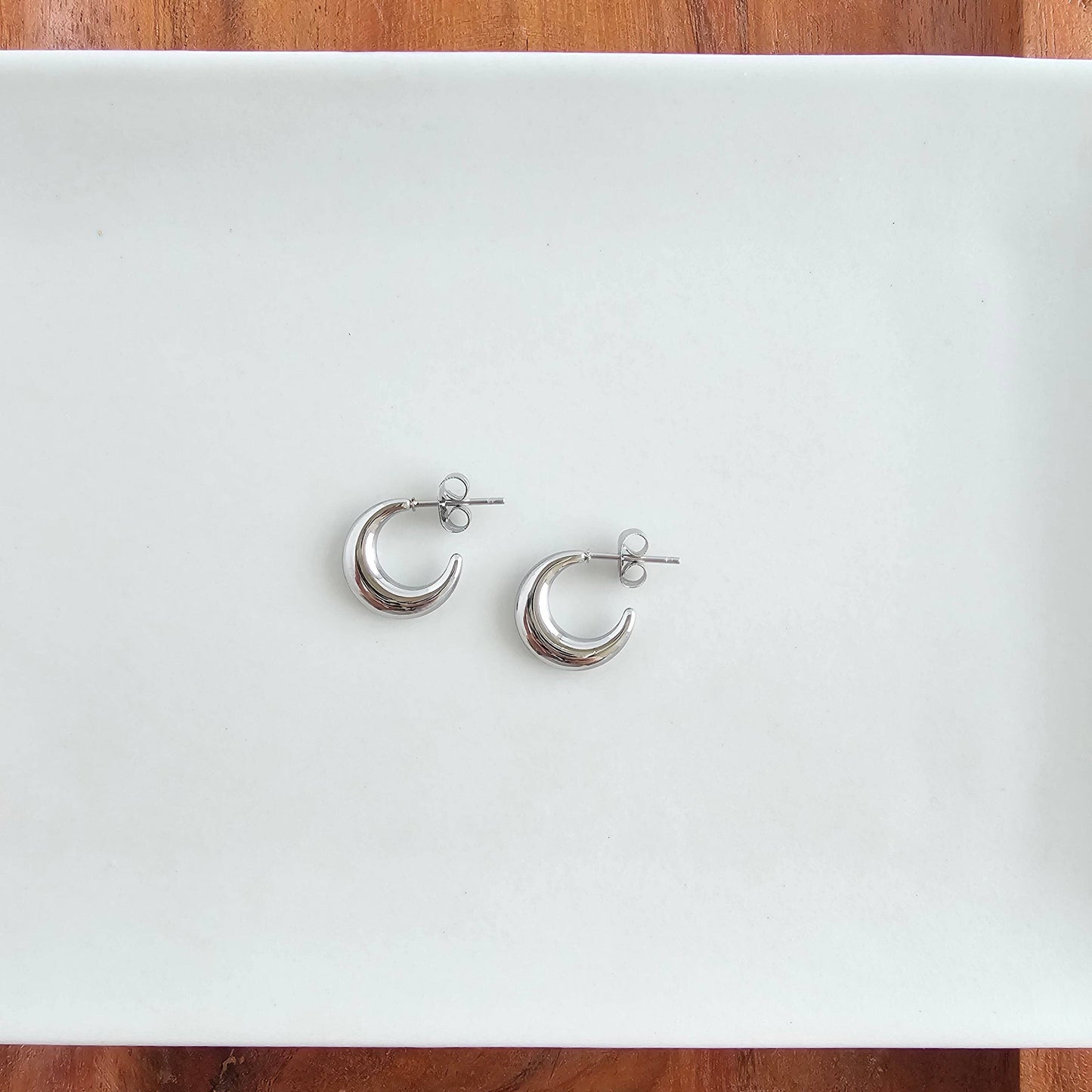 Luxe Selena Hoops - Mini - Silver // Everyday basics Jewelry