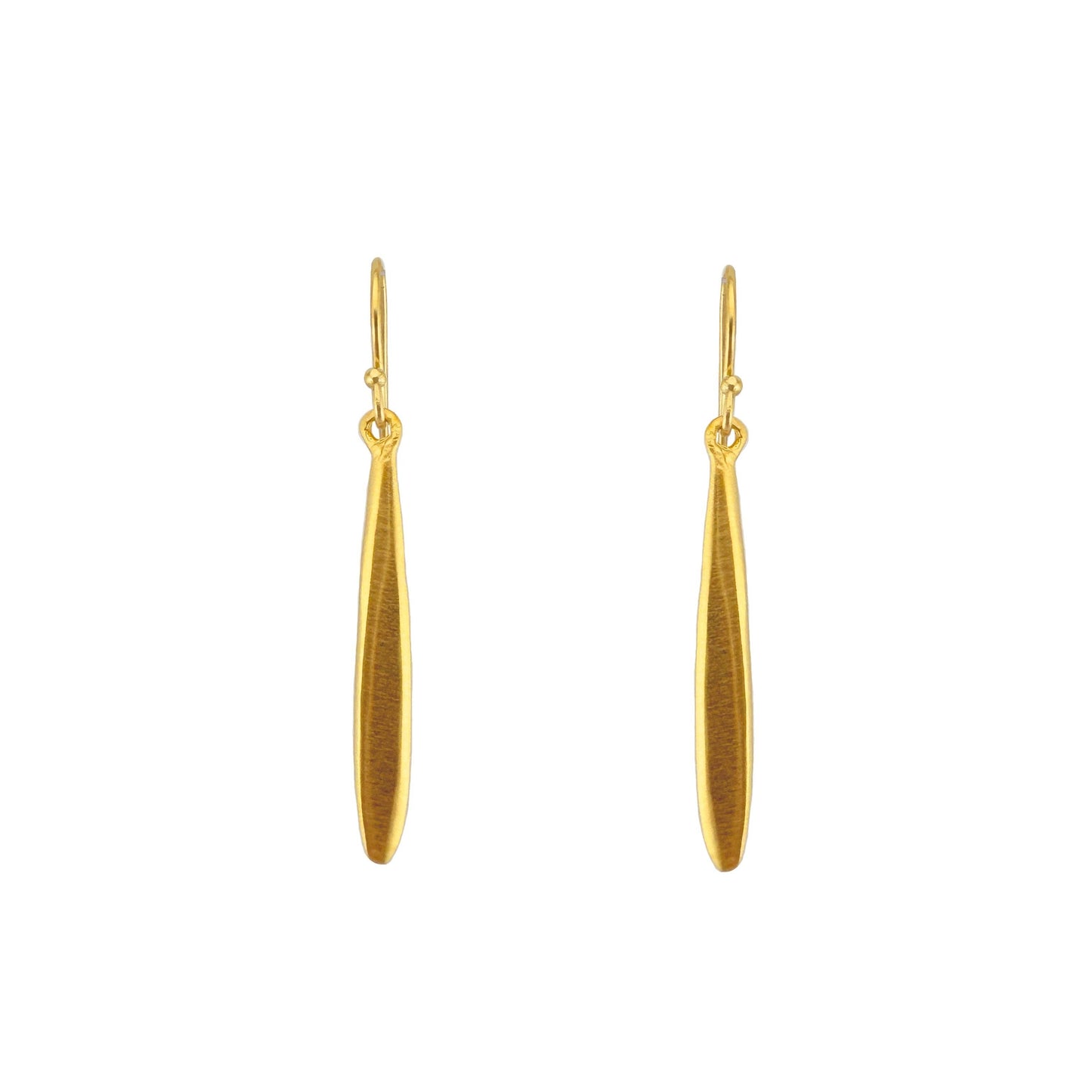 Medium Drop Earrings in Silver or Vermeil