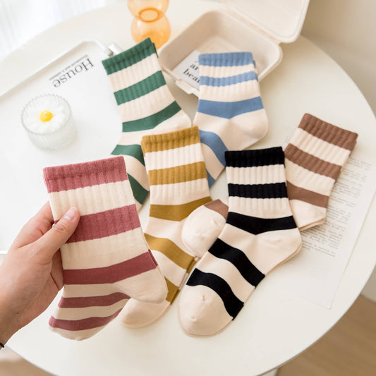 Striped Cotton Socks