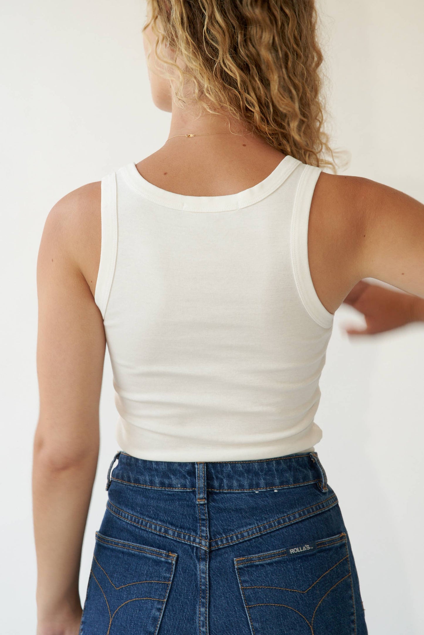 Organic Rib Tank | Ivory