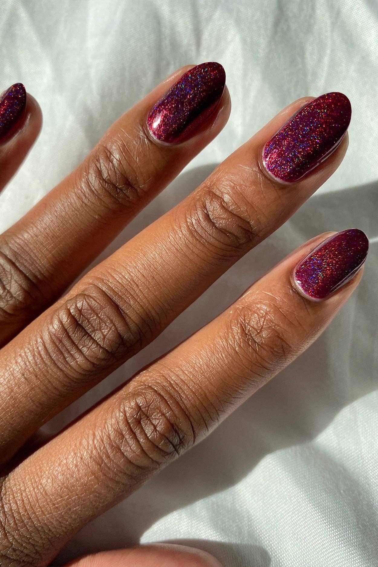 Ambrosia | Oxblood Red Holographic Nail Polish