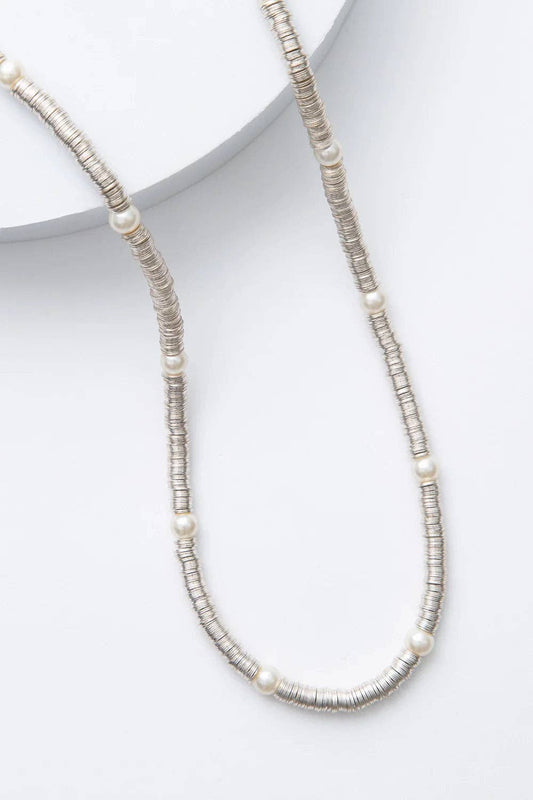 Silver Sequin Necklace
