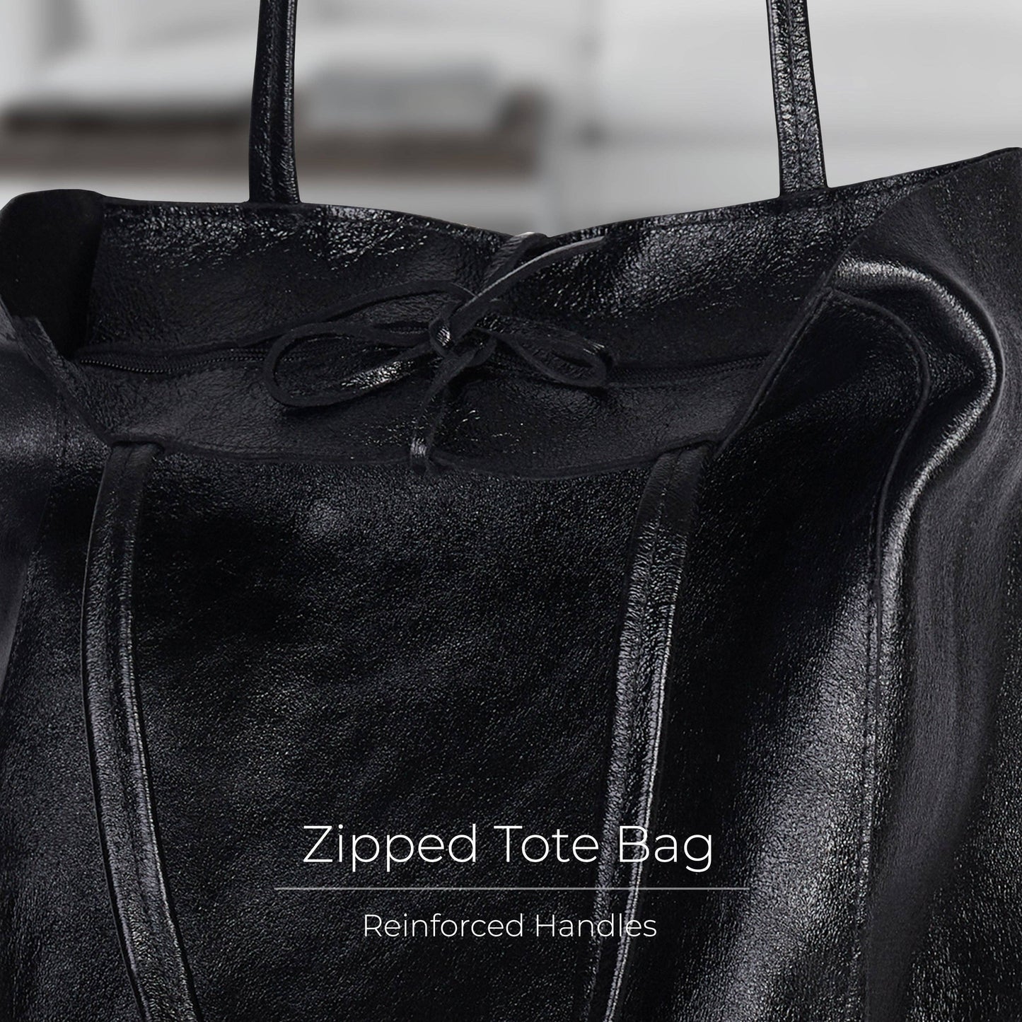 Italian Genuine Metallic Suede Tote Bag 201718