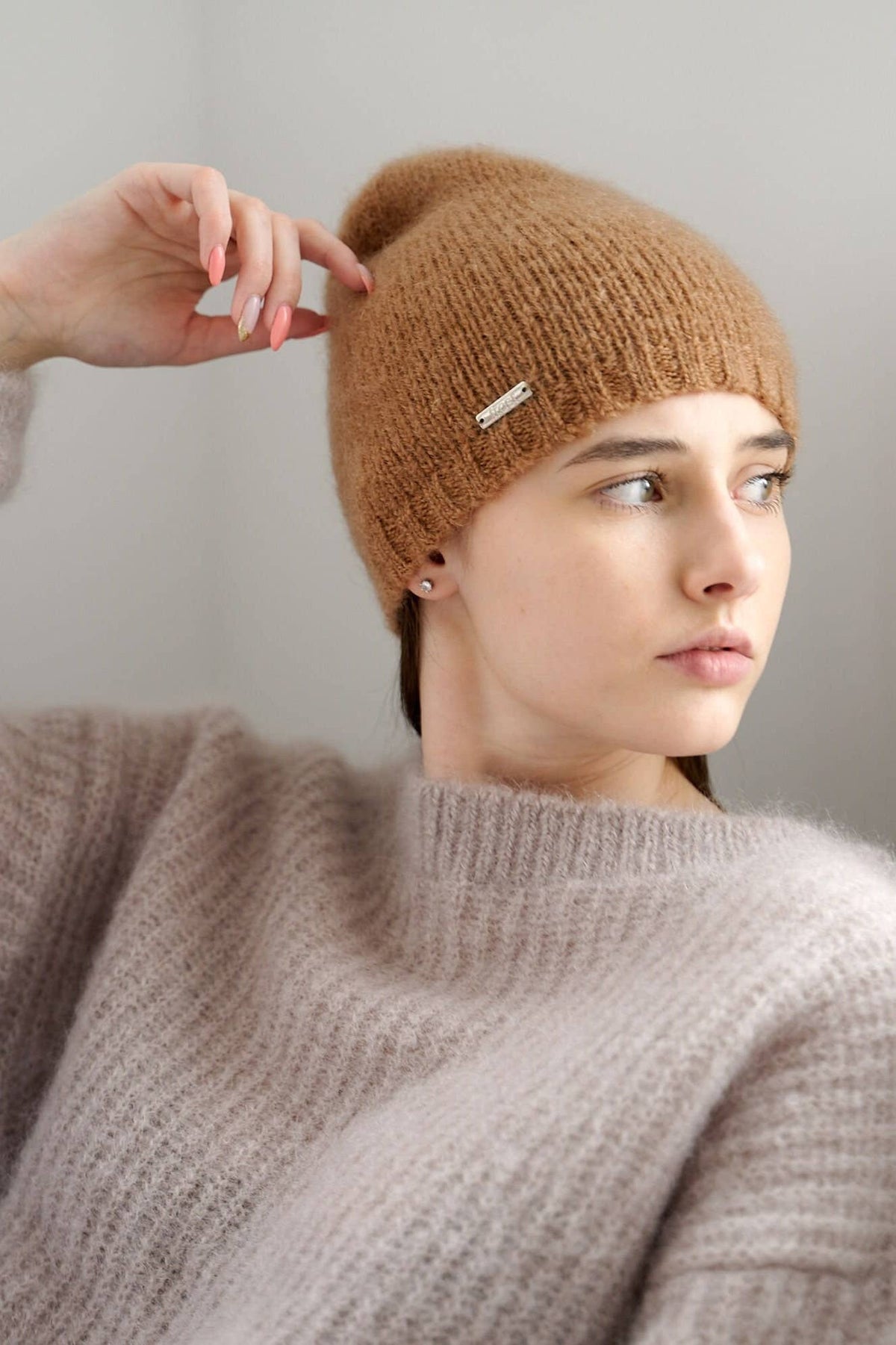 Frost Hats Soft Fluffy Mohair Beanie Lightweight Hat