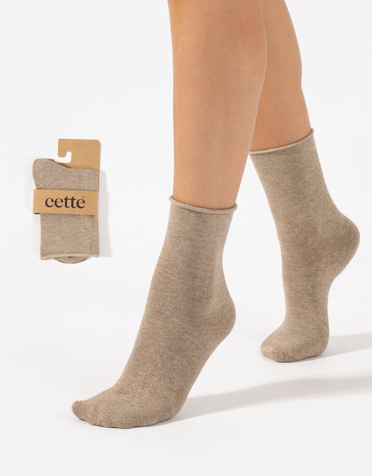Shiny Socks Glitter Women Ankle Socks Gift Made in Italy