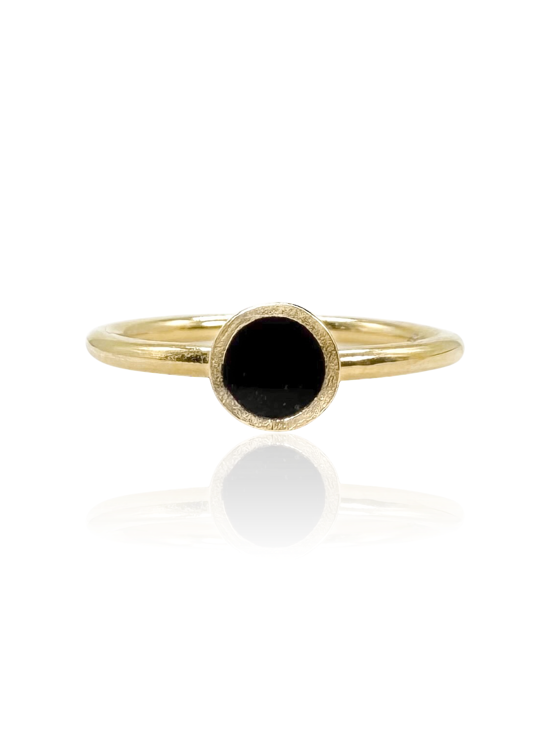Onyx Solitaire Ring