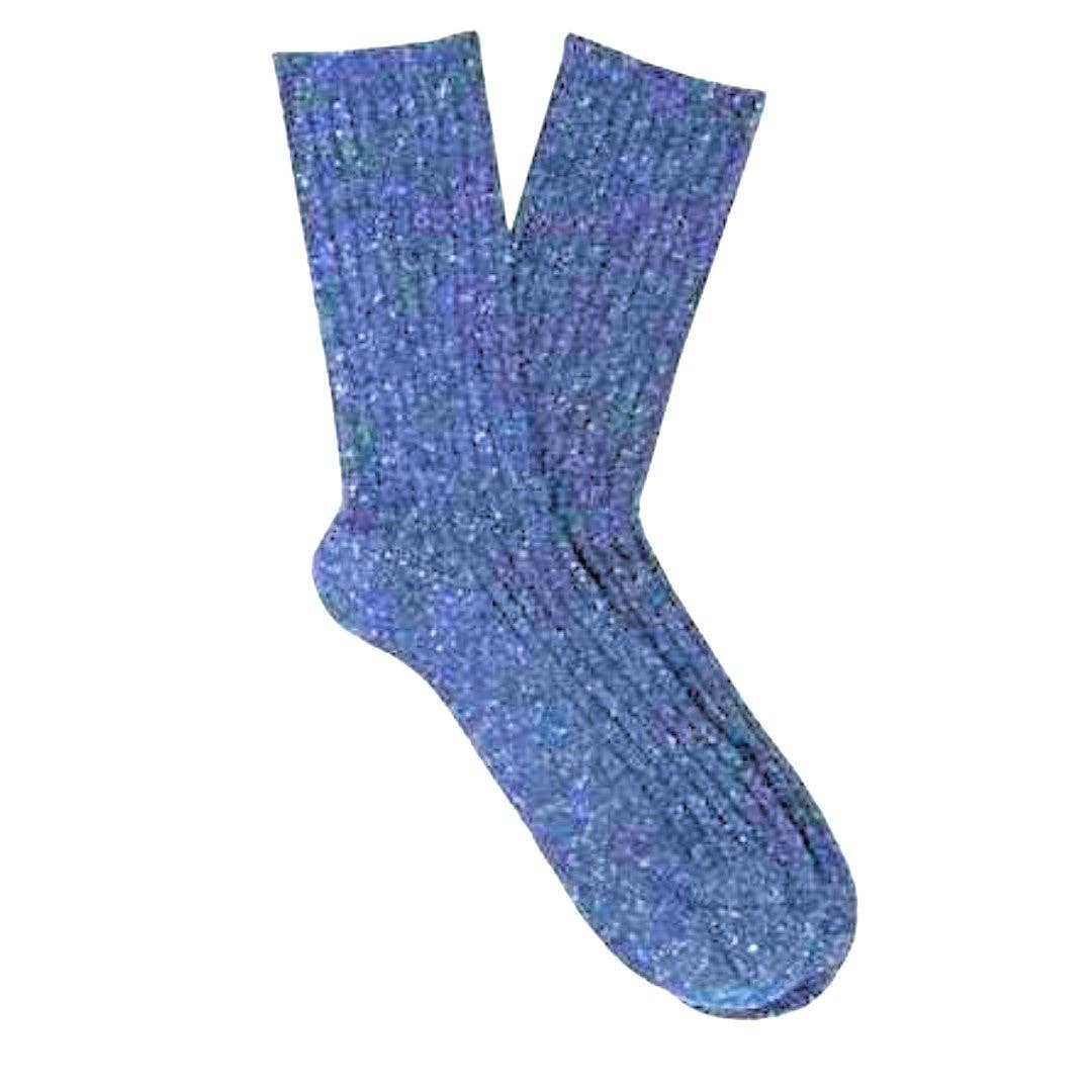 KLUE Silk and Wool DUST STAR socks | Blue