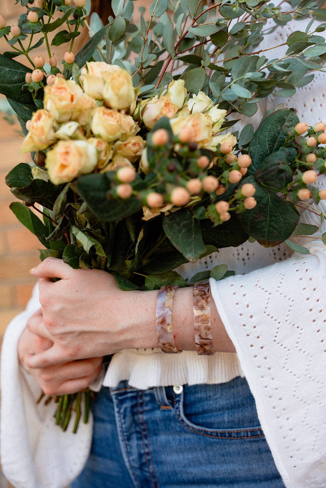 Brynn Bracelet - Shimmering Taupe - Standard // Cuff Bangle