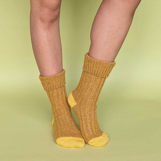 Unisex Recycled Silk Blend Ribbed Socks 2025