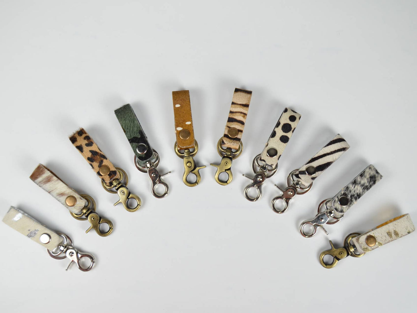 Keyring Cowhide Hairon Leather
