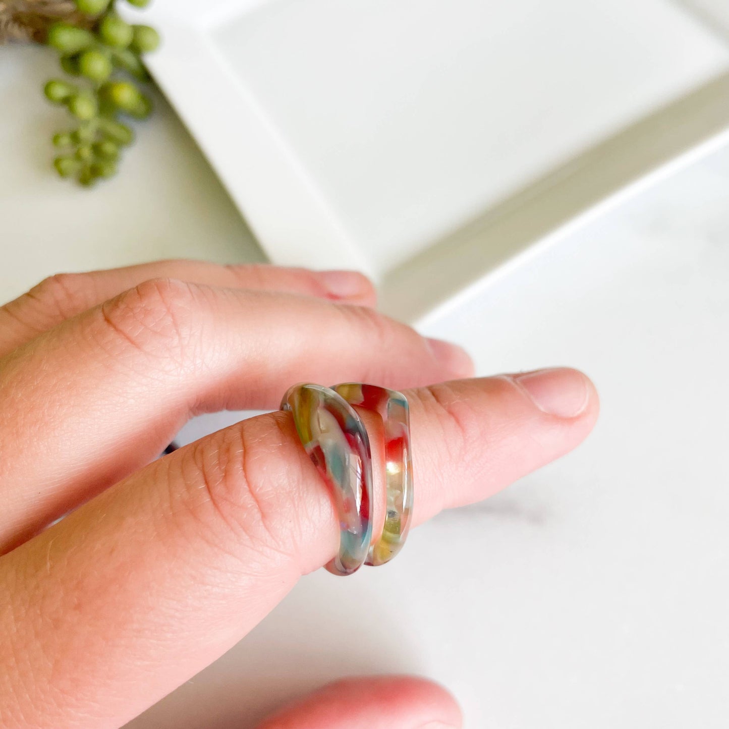 8 Pack - Stacking Heart Ring Collection