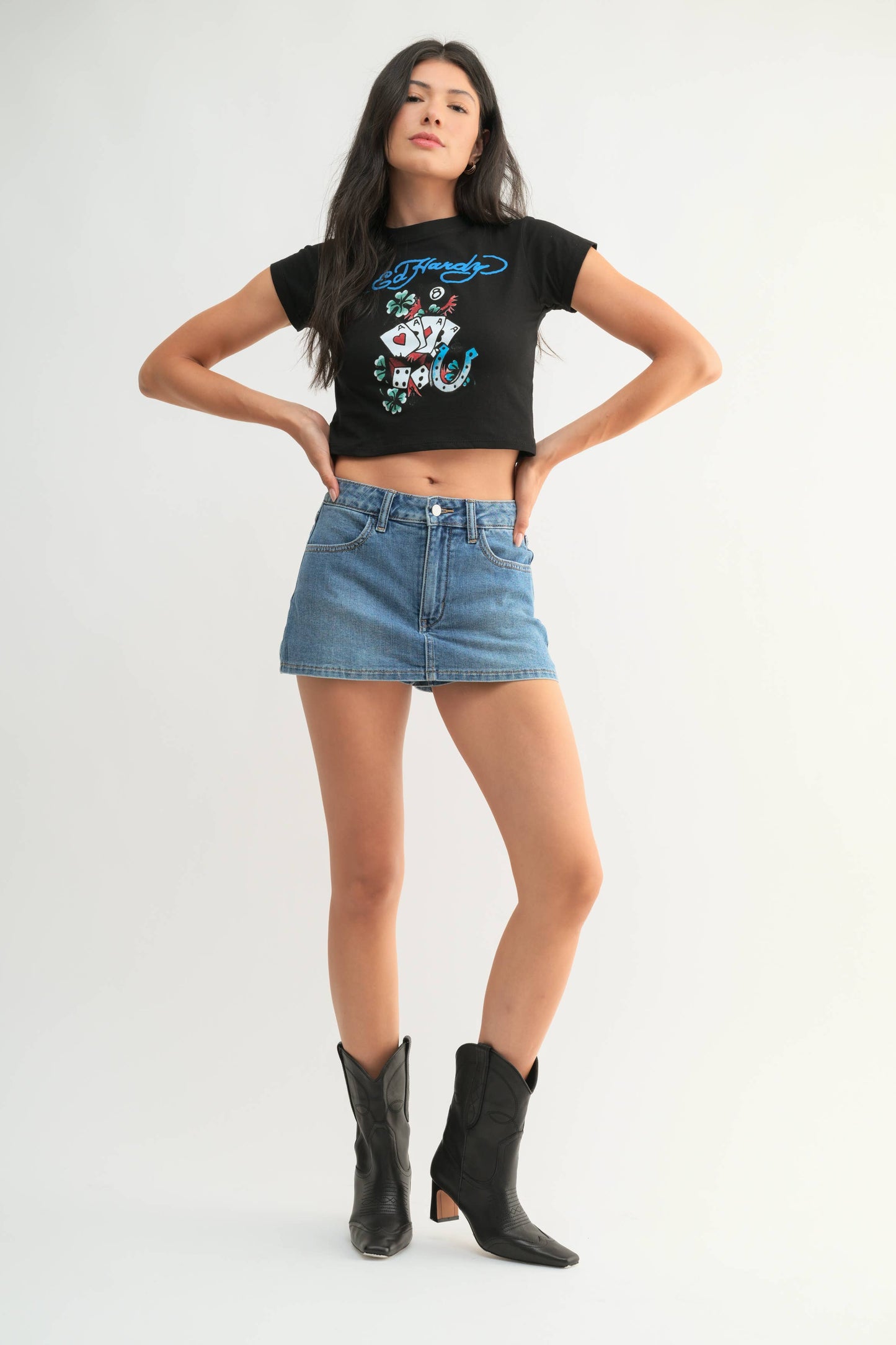 Denim Skort