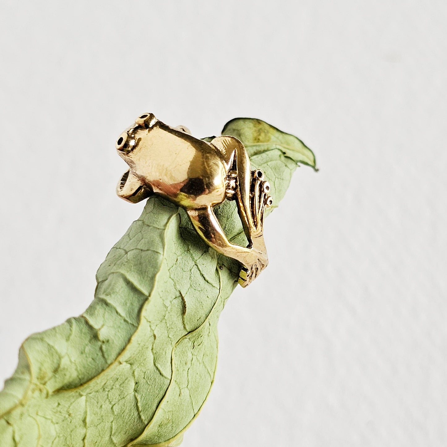 Brass Frog Ring