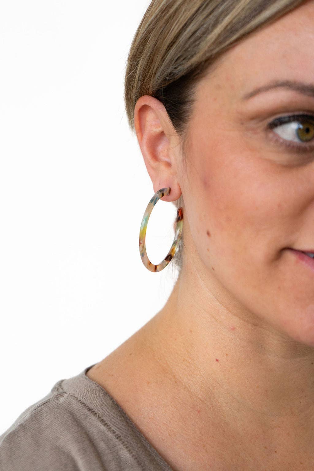 Cameron Hoops - Multicolor // Gift, Earrings, Jewelry, Fall