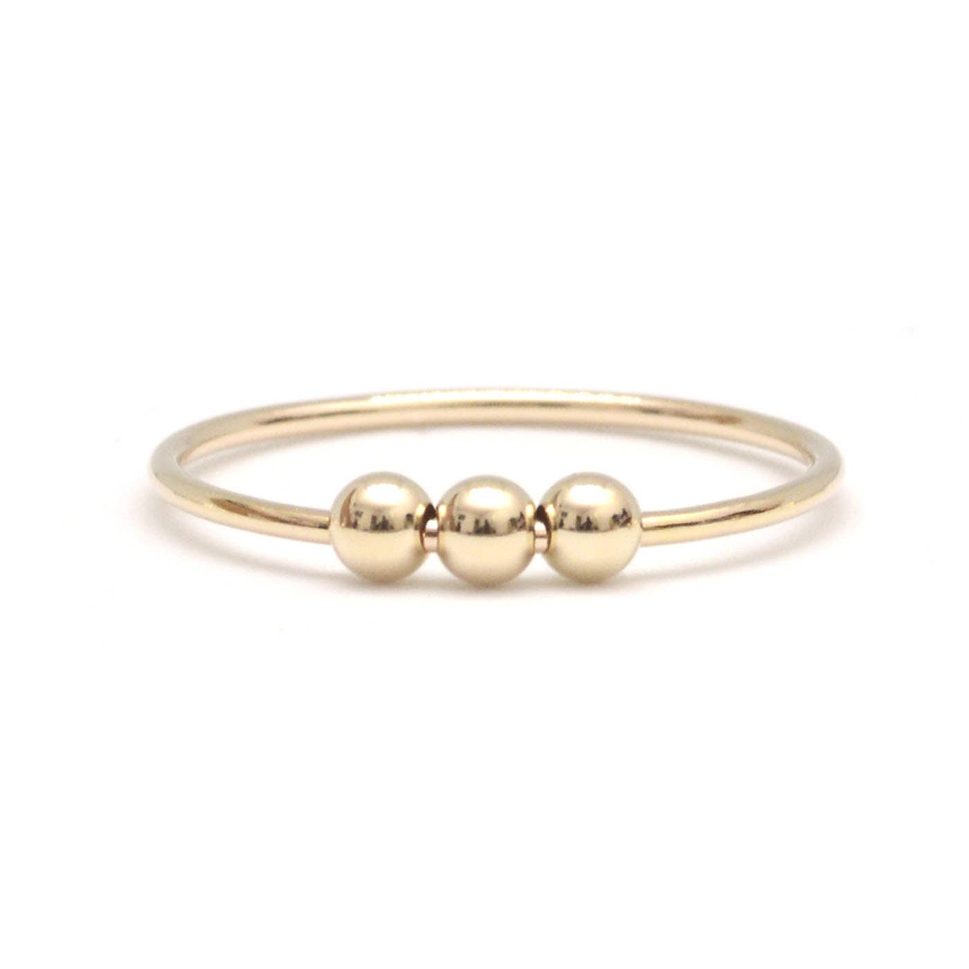 Abacus Bead Stacking Anxiety Ring