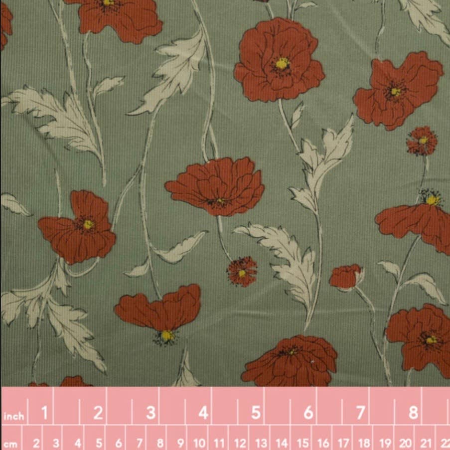 Poppies - Sage Classic 2" Headband