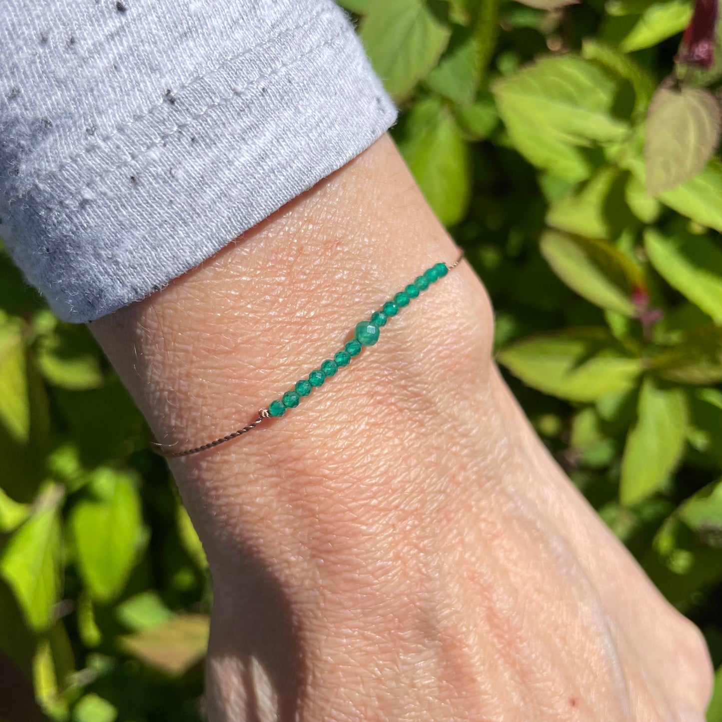 Green Onyx Bracelet- Confidence