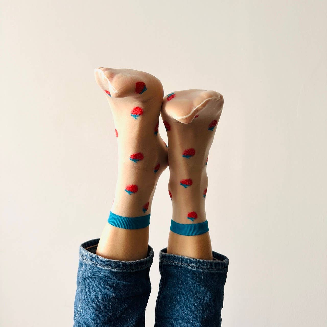 Clémence - Fancy fruit socks - STRAWBERRIES