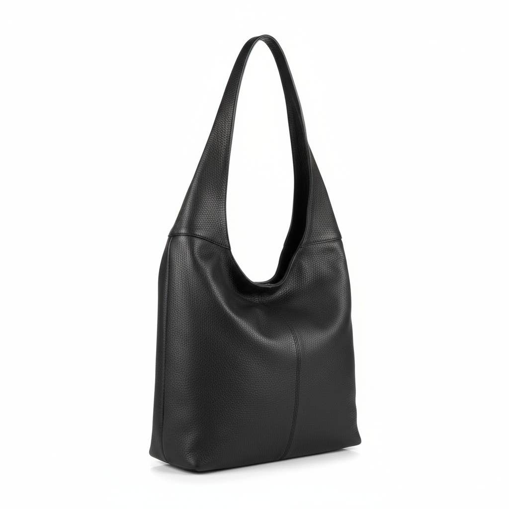 Gina Black – Italian Leather Tote Bag