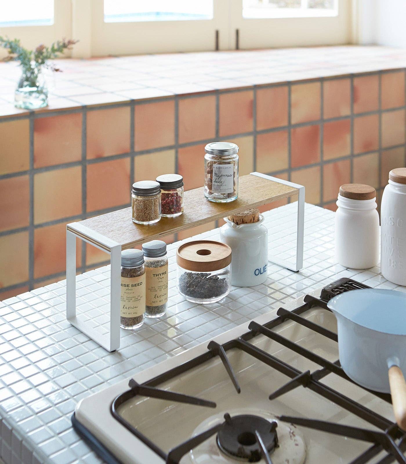 Tosca Single-Tier Riser - Steel + Wood