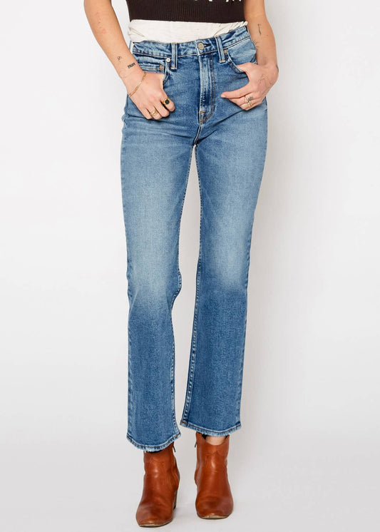 Dru Mom Straight Jeans - Kodiak Wash