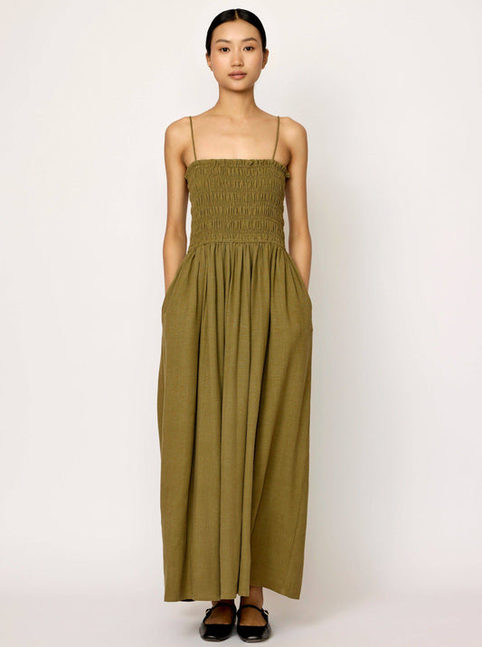 Strappy Bodice Dress - Olive Branch