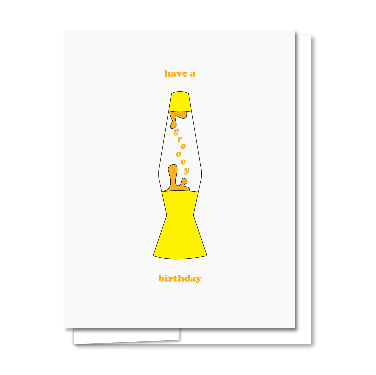 Groovy Birthday - Letterpress Birthday Card