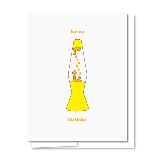 Groovy Birthday - Letterpress Birthday Card