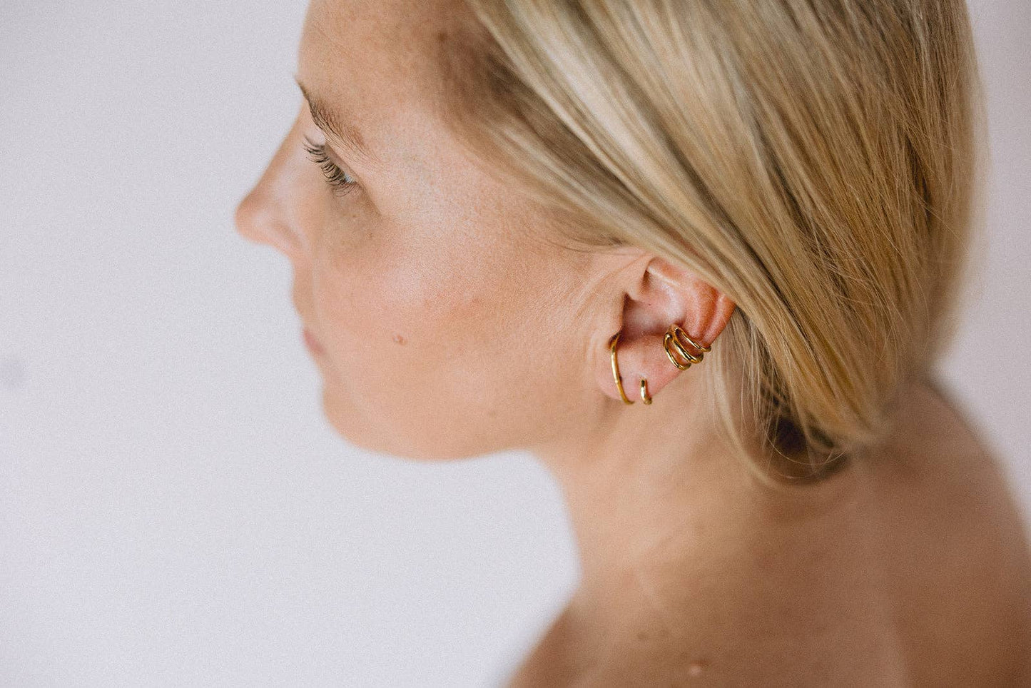 Handcrafted Recycled Brass Ear Cuff from Kenya (AA2)