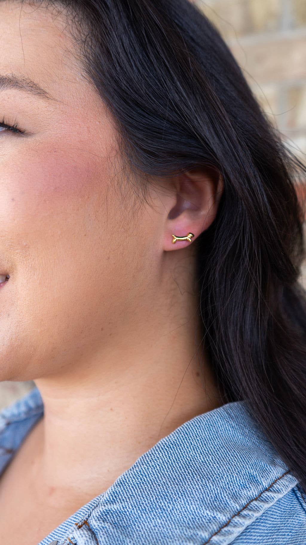 Luxe Dainty Dachshund Studs - Gold // Earrings, Jewelry, Dog