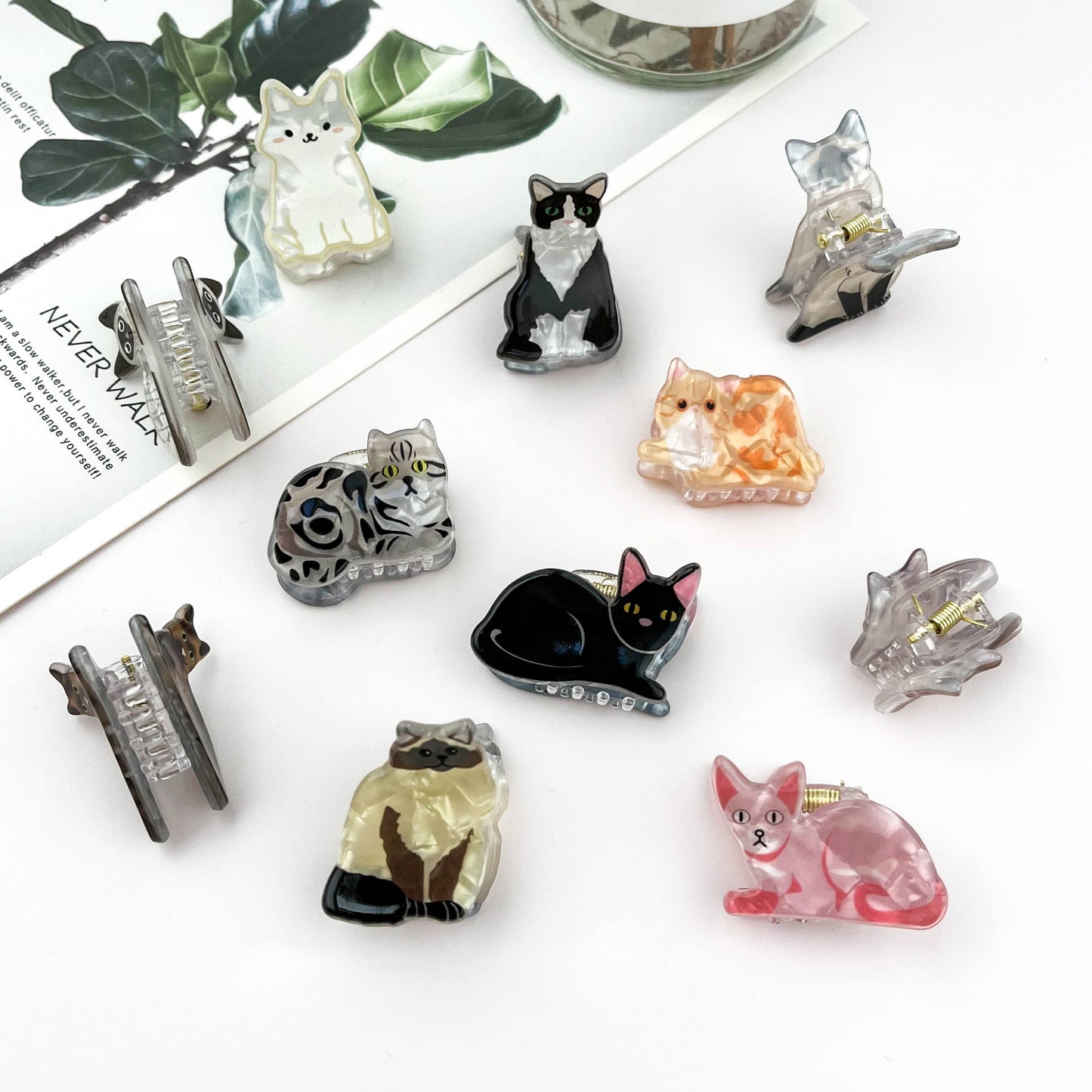 Mini Cute Kitten Hair Claw Clip