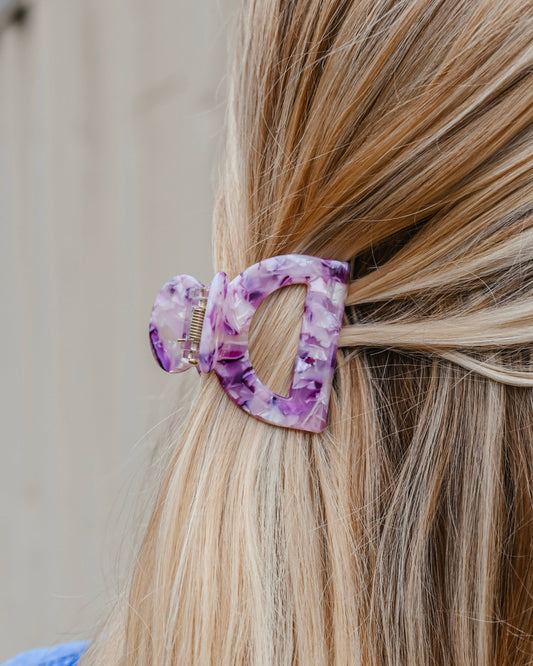 Amethyst Small Arch Clip - Eco Conscious