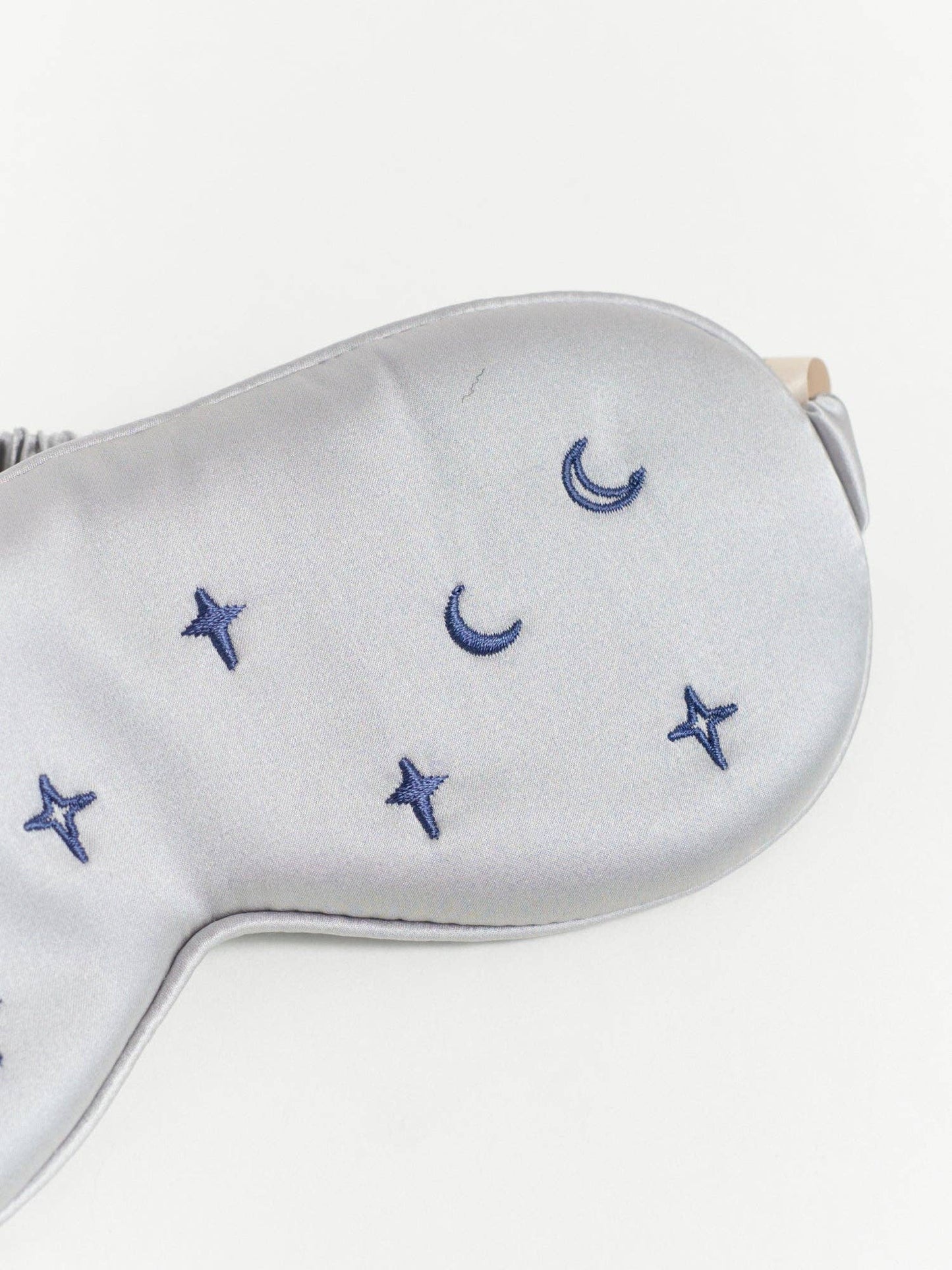 Moonlit Stars Silk Sleep Eye Mask - Silver