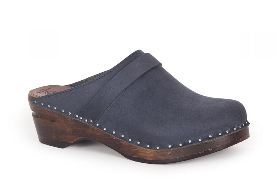 Da Vinci Dk Blue Suede Clogs