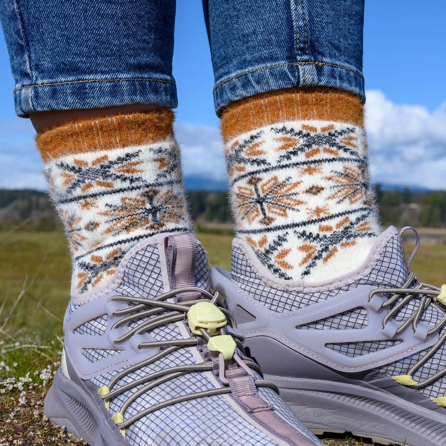 Nix Brown - Ultra Soft Crew Socks | Wool & Bamboo