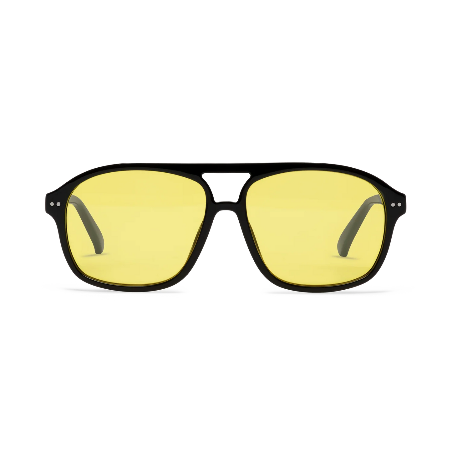 Davis Tints | Shiny Black Yellow Tint 0.00