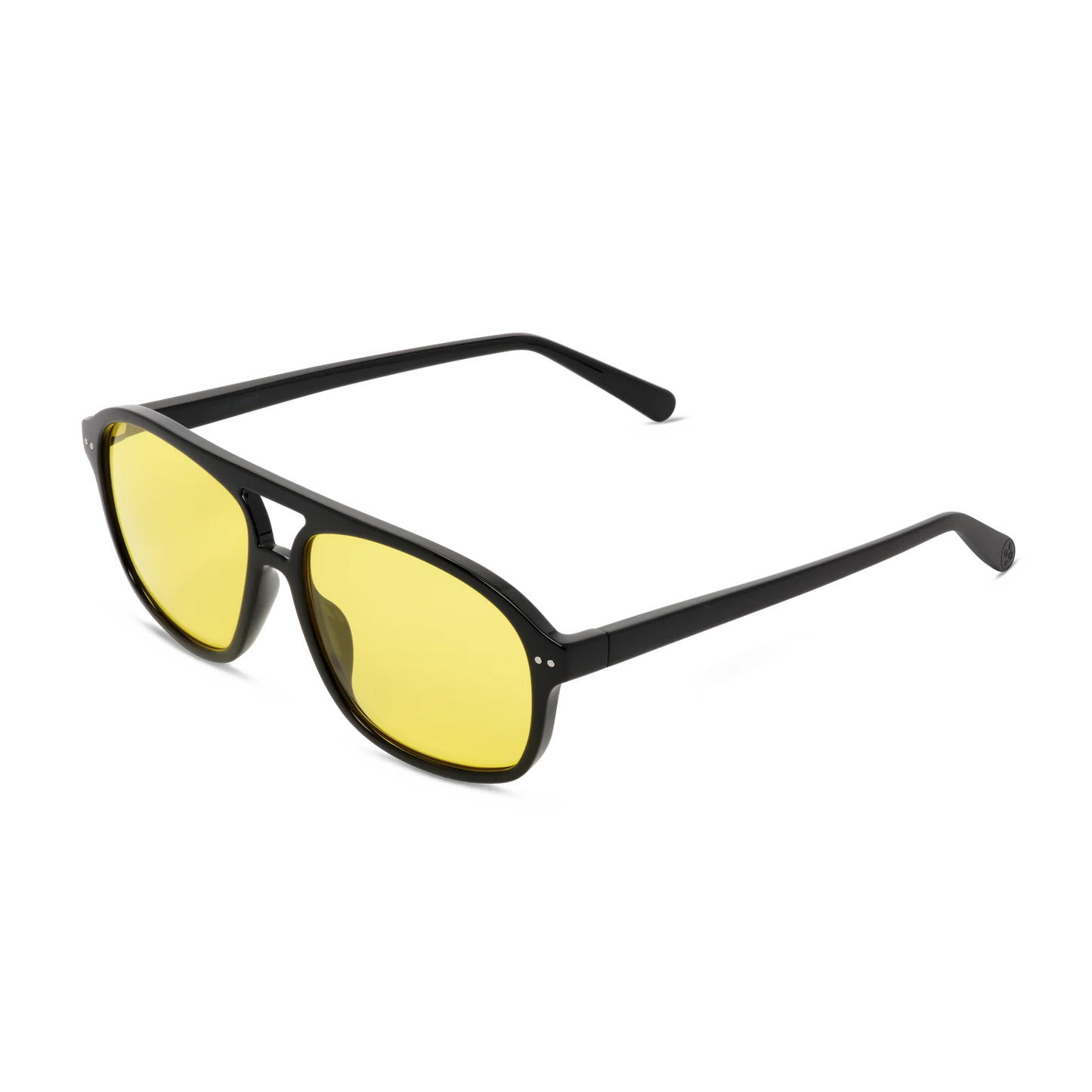 Davis Tints | Shiny Black Yellow Tint 0.00
