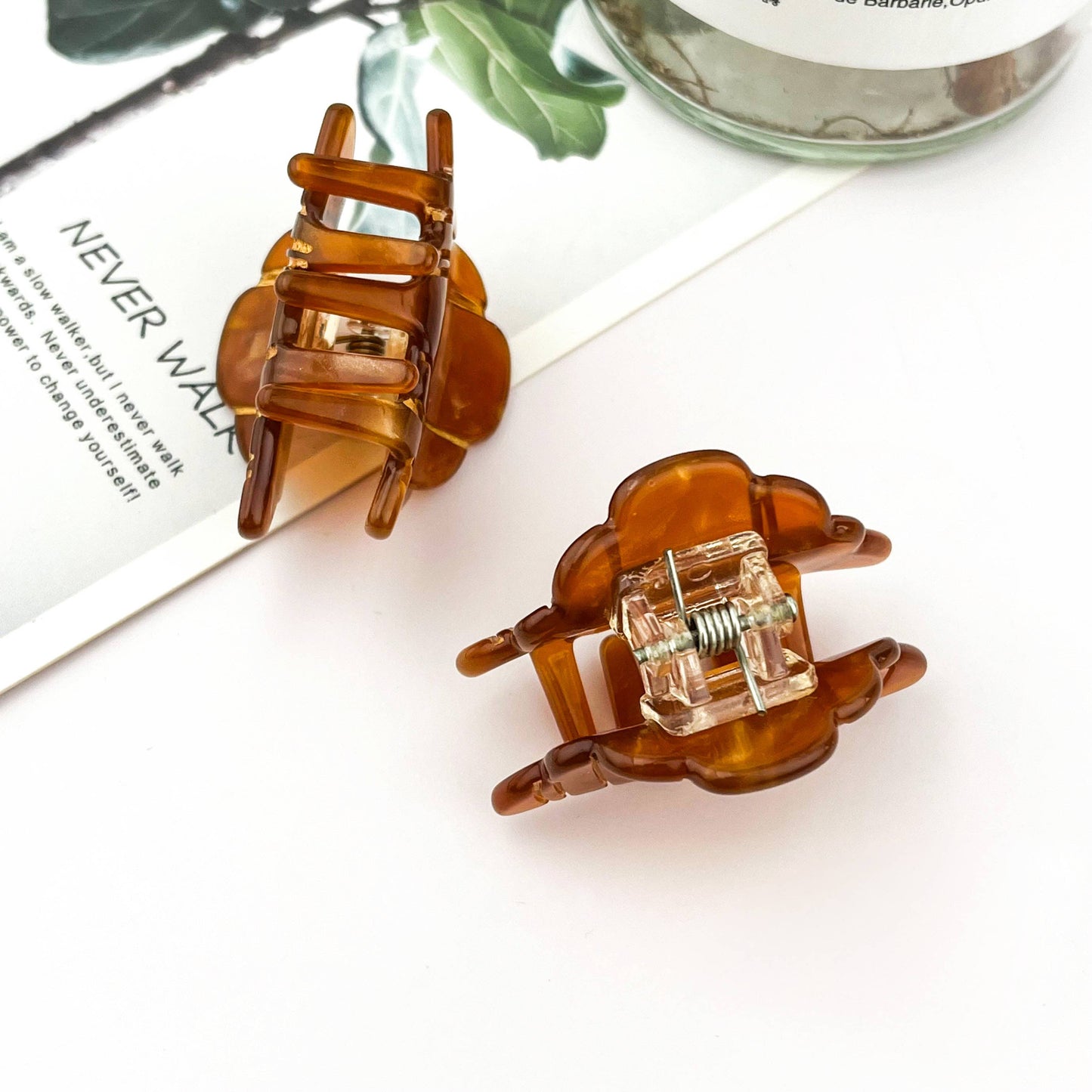 Mini Cute Croissant Hair Claw Clip