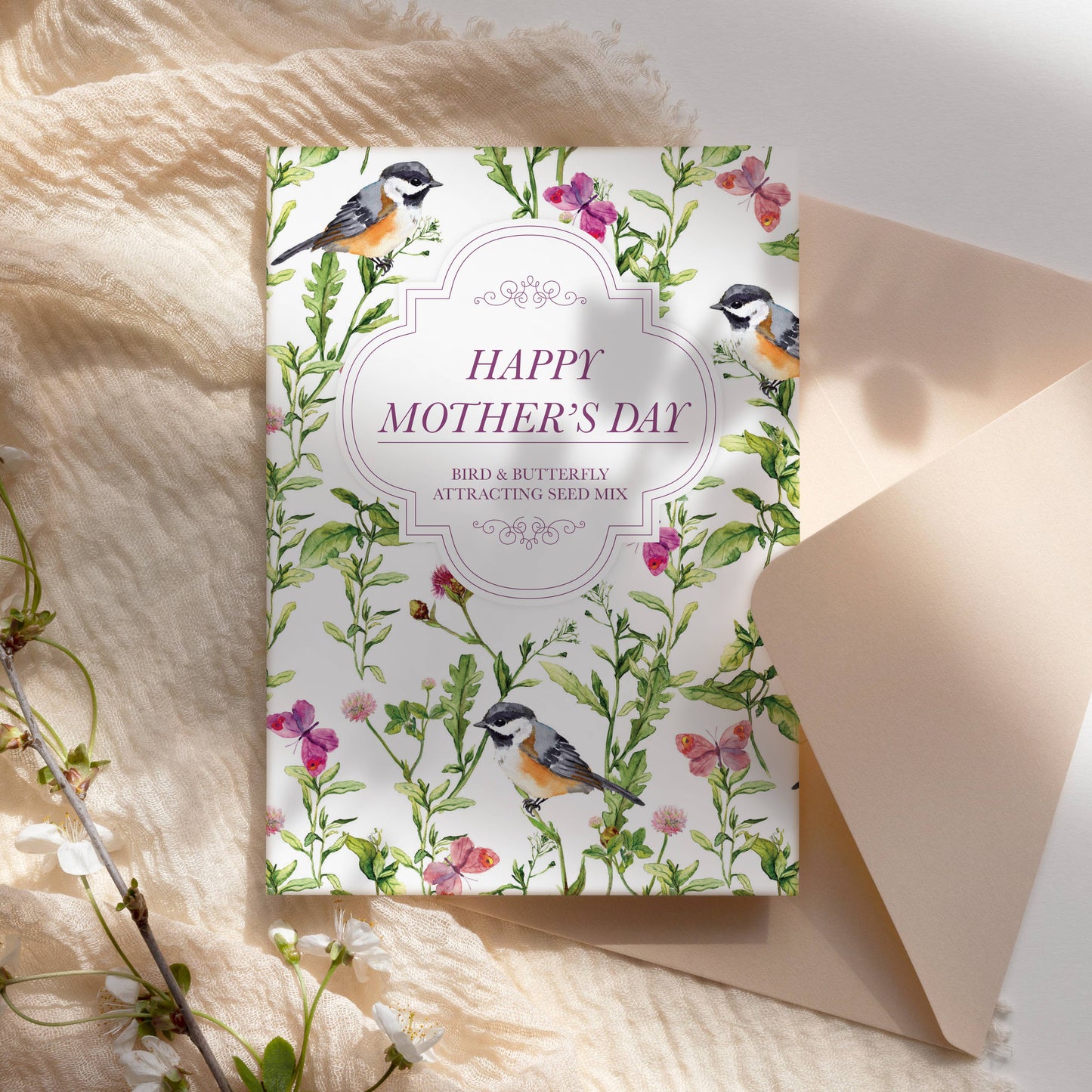 Happy Mother's Day - Bird & Butterfly Attracting Mix