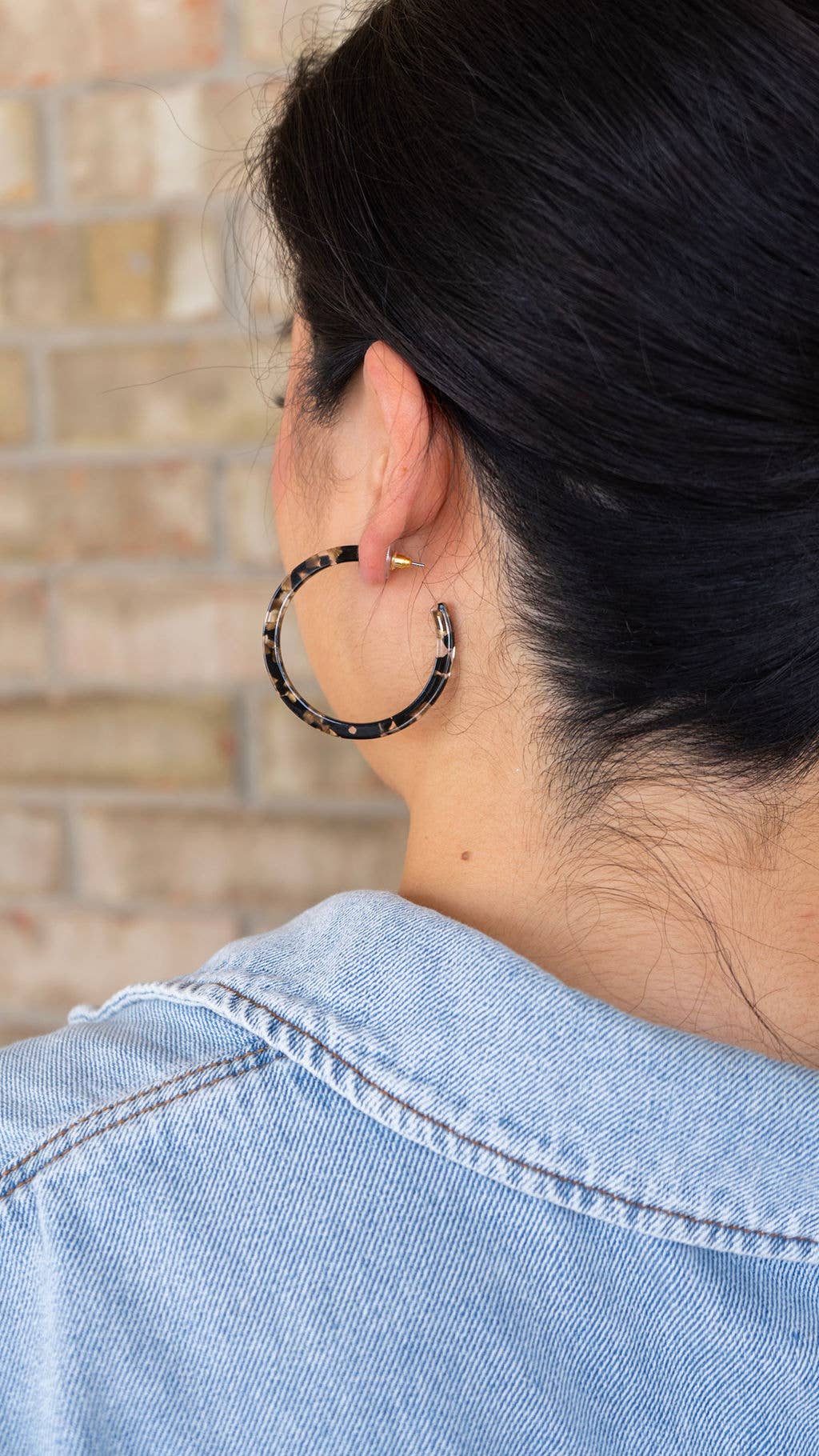 Cameron Hoops - Black & Bronze // Fall, Holiday, Earrings