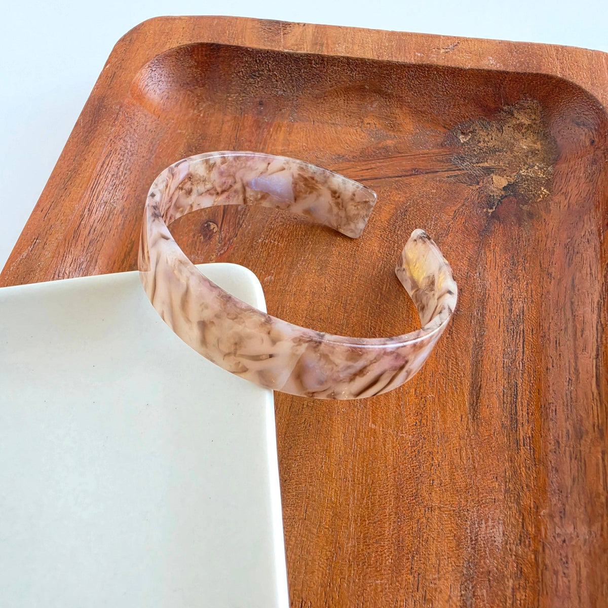 Brynn Bracelet - Shimmering Taupe - Standard // Cuff Bangle