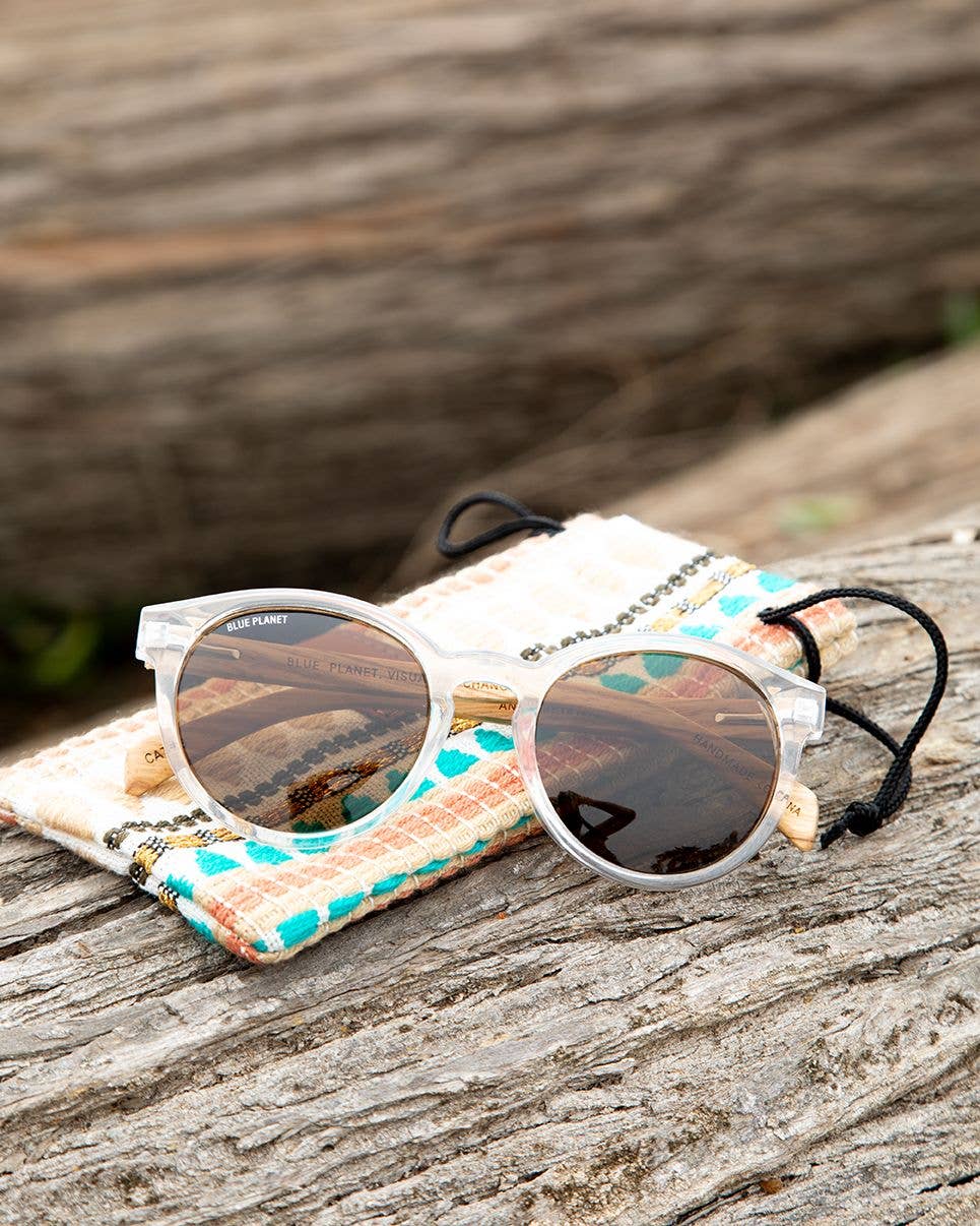 Andiz - Crystal Clear / Zebra Wood / Brown Polarized