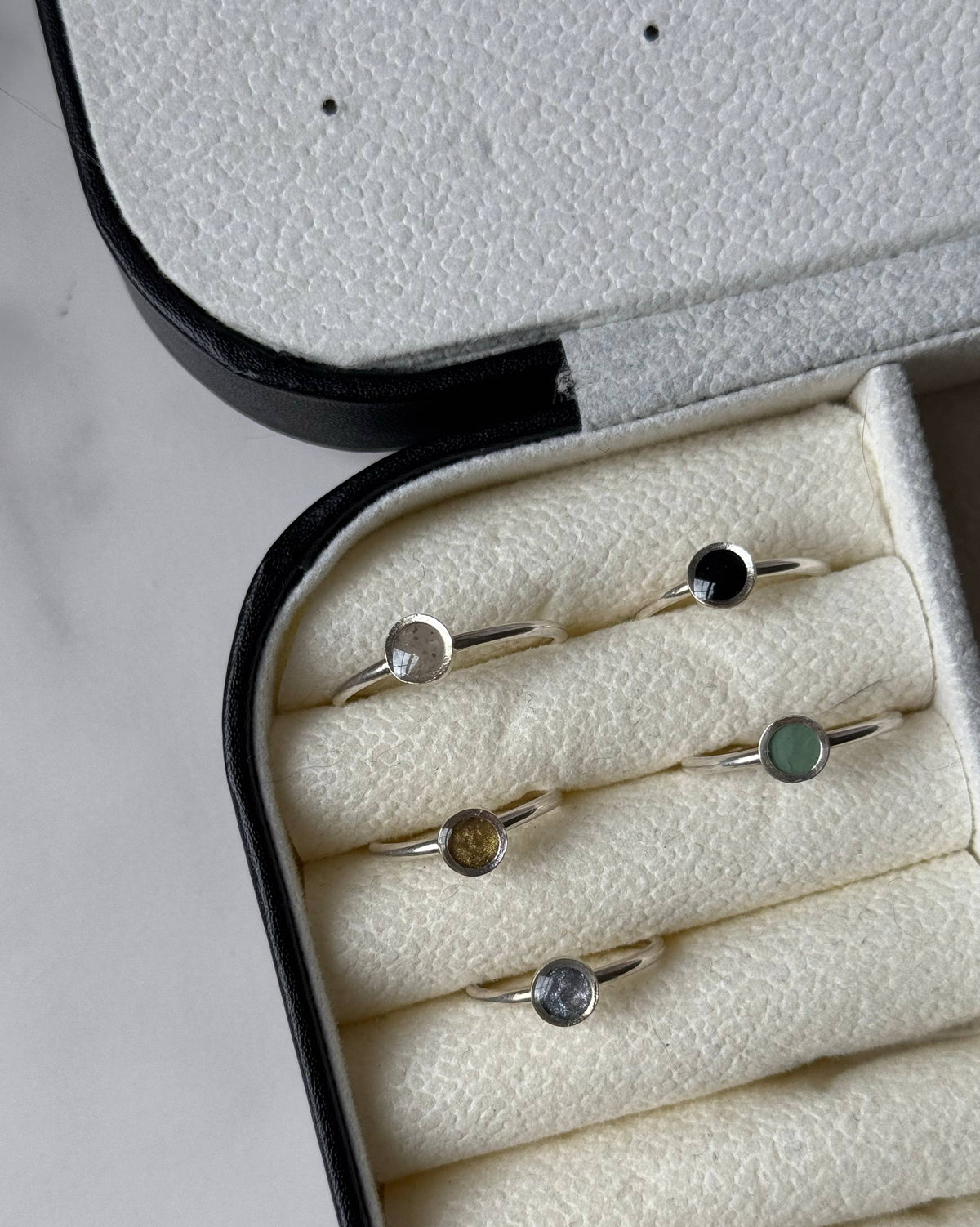 Onyx Solitaire Ring