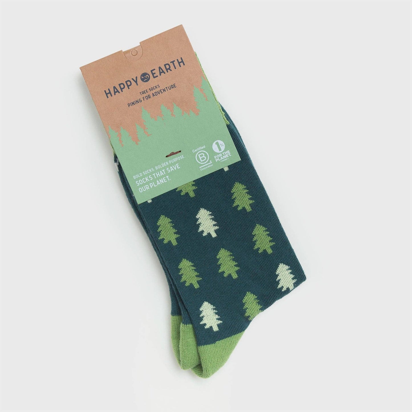 Tree Men's + Women's Organic Socks | Green