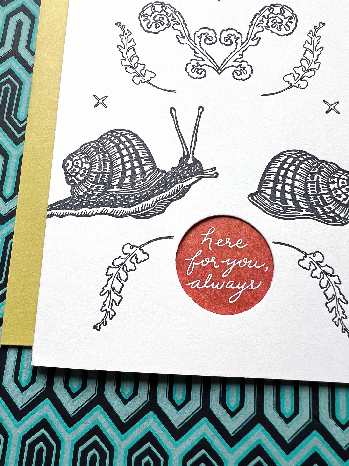 Here for you always snail card A2