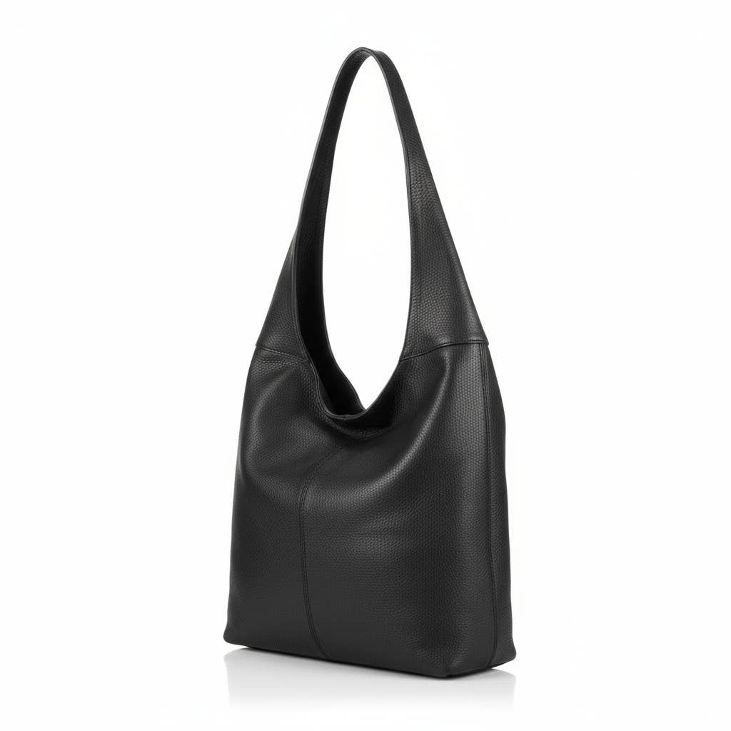 Gina Black – Italian Leather Tote Bag