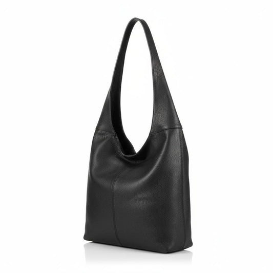 Gina Black – Italian Leather Tote Bag