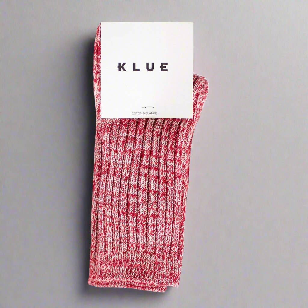 KLUE Cotton pattern socks | Red